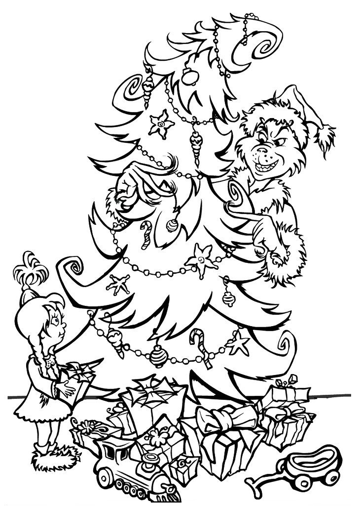 Easy Christmas Coloring Pages | Kids Christmas Coloring Pages